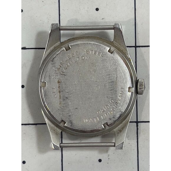 Vintage HAMILTON Avirex #921980 Military Style Wrist Watch C.1979 RARE Khaki - Picture 4 of 12